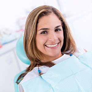 woman in dental chair